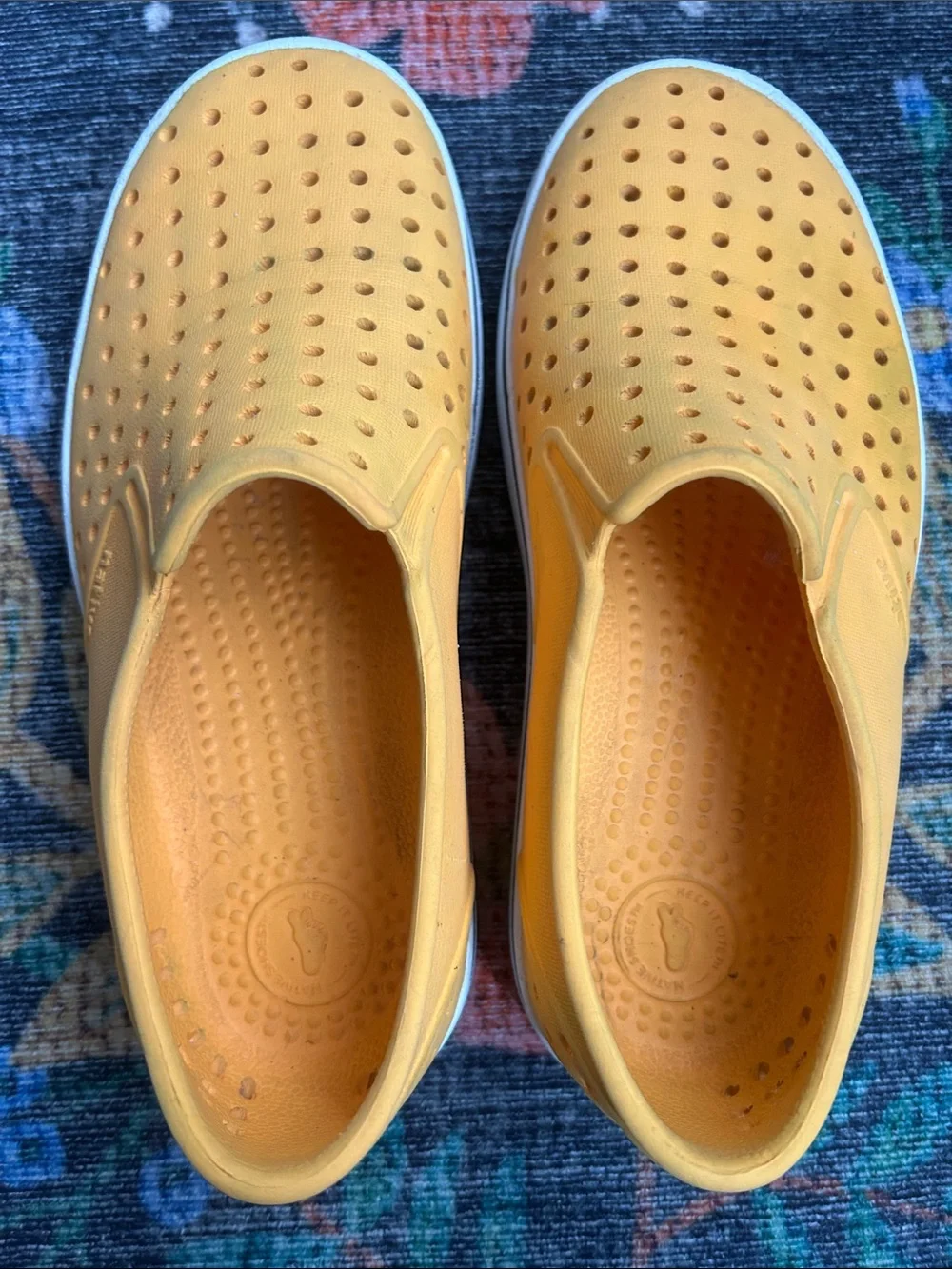 Native Kids Yellow Sneakers, Size 2